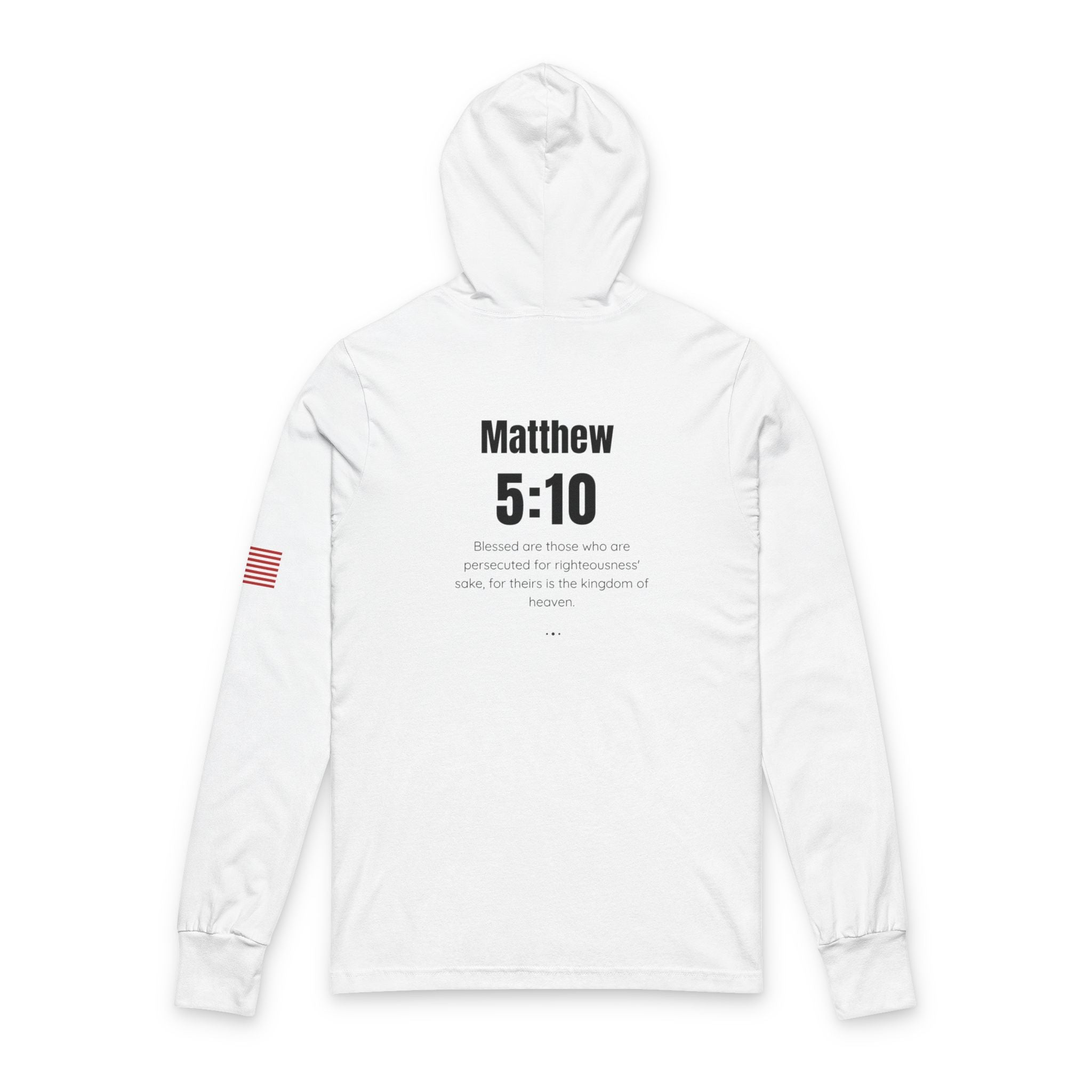Bulletproof Truth Unisex Hooded Long Sleeve Tee - Patriotic Graphic Shirt