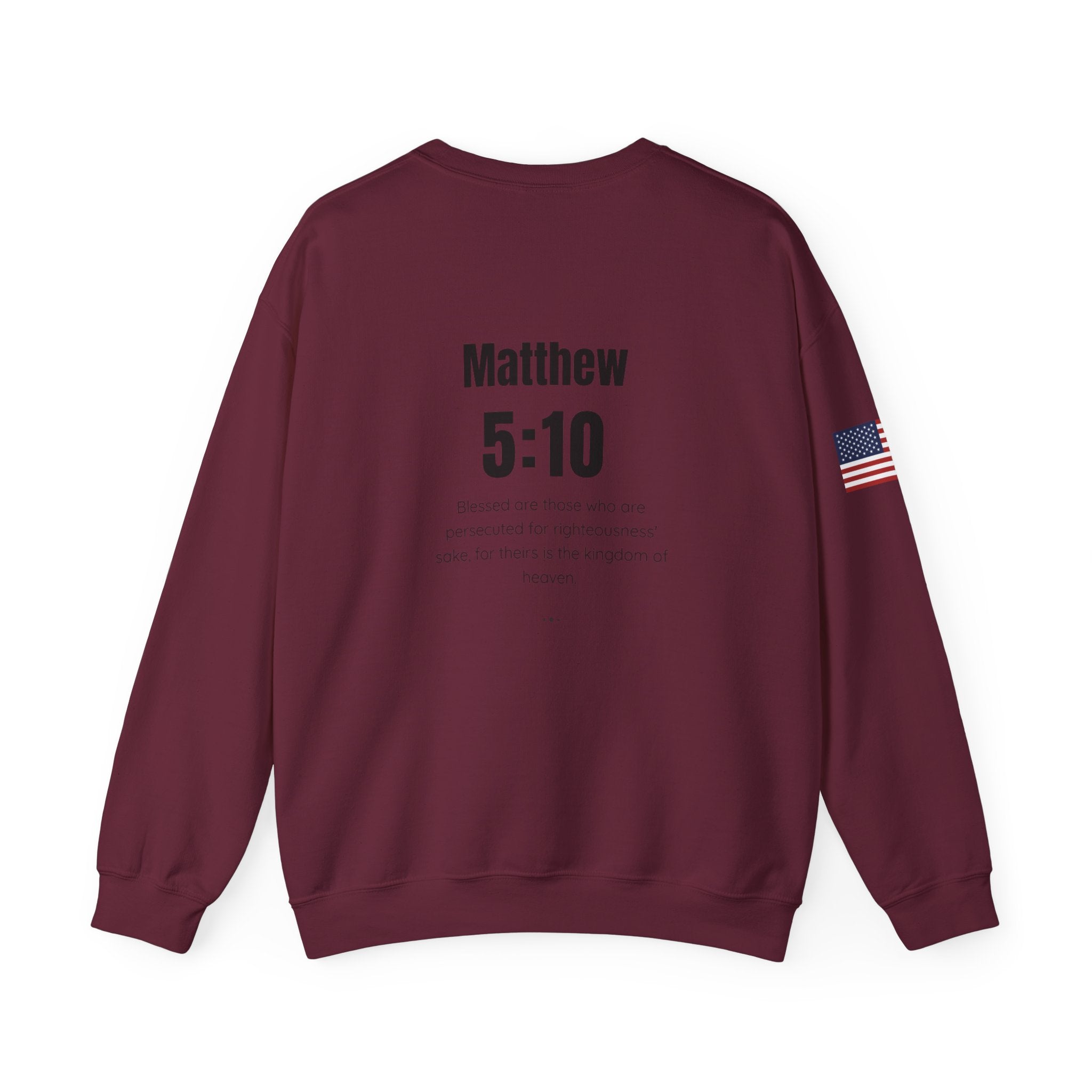 USA Flag Patriotic Crewneck Sweatshirt - Unisex & Inspirational
