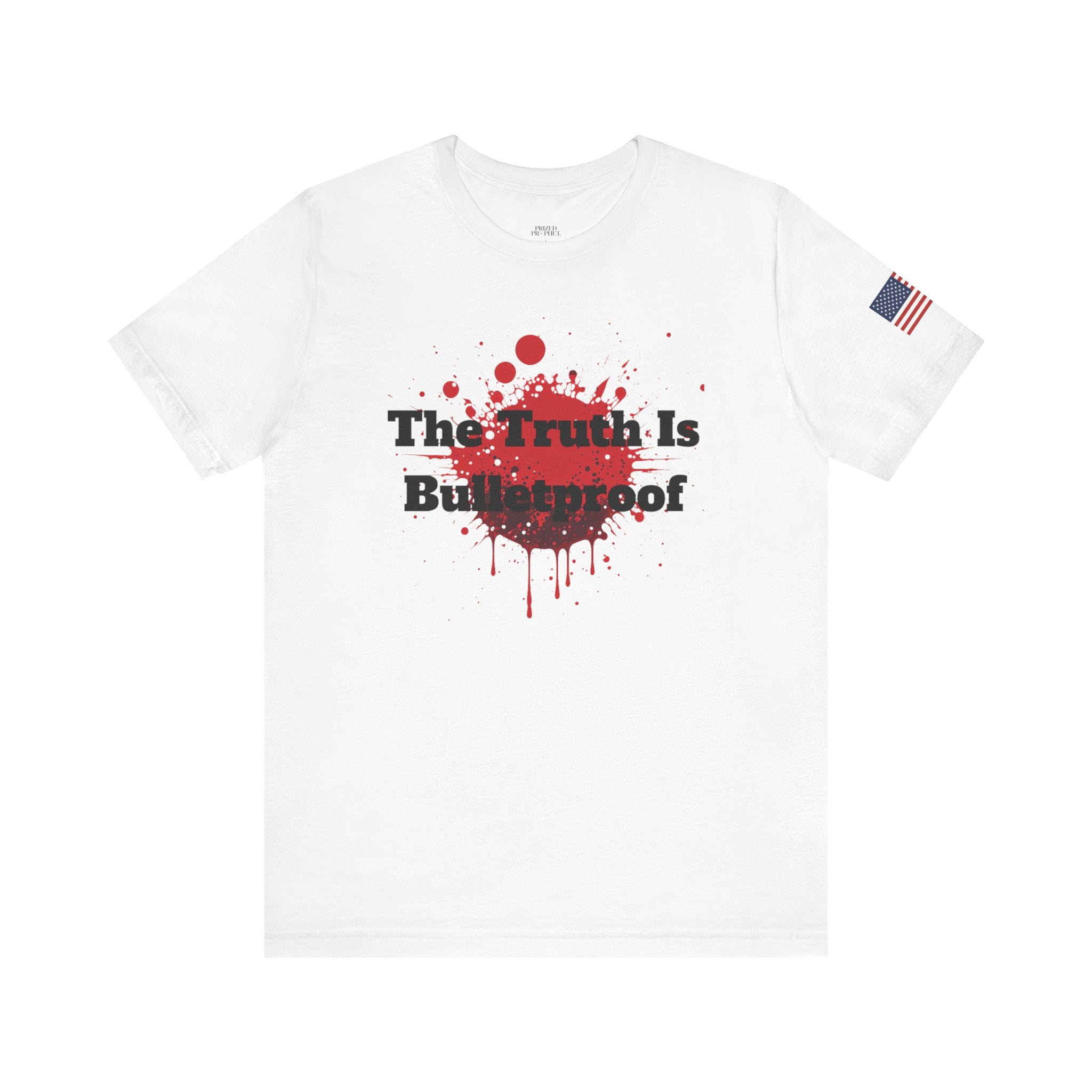 Bulletproof Truth Tee | Unisex Short Sleeve Shirt, Graphic Tee, Military Style, Patriotic Apparel, Gift for Veterans