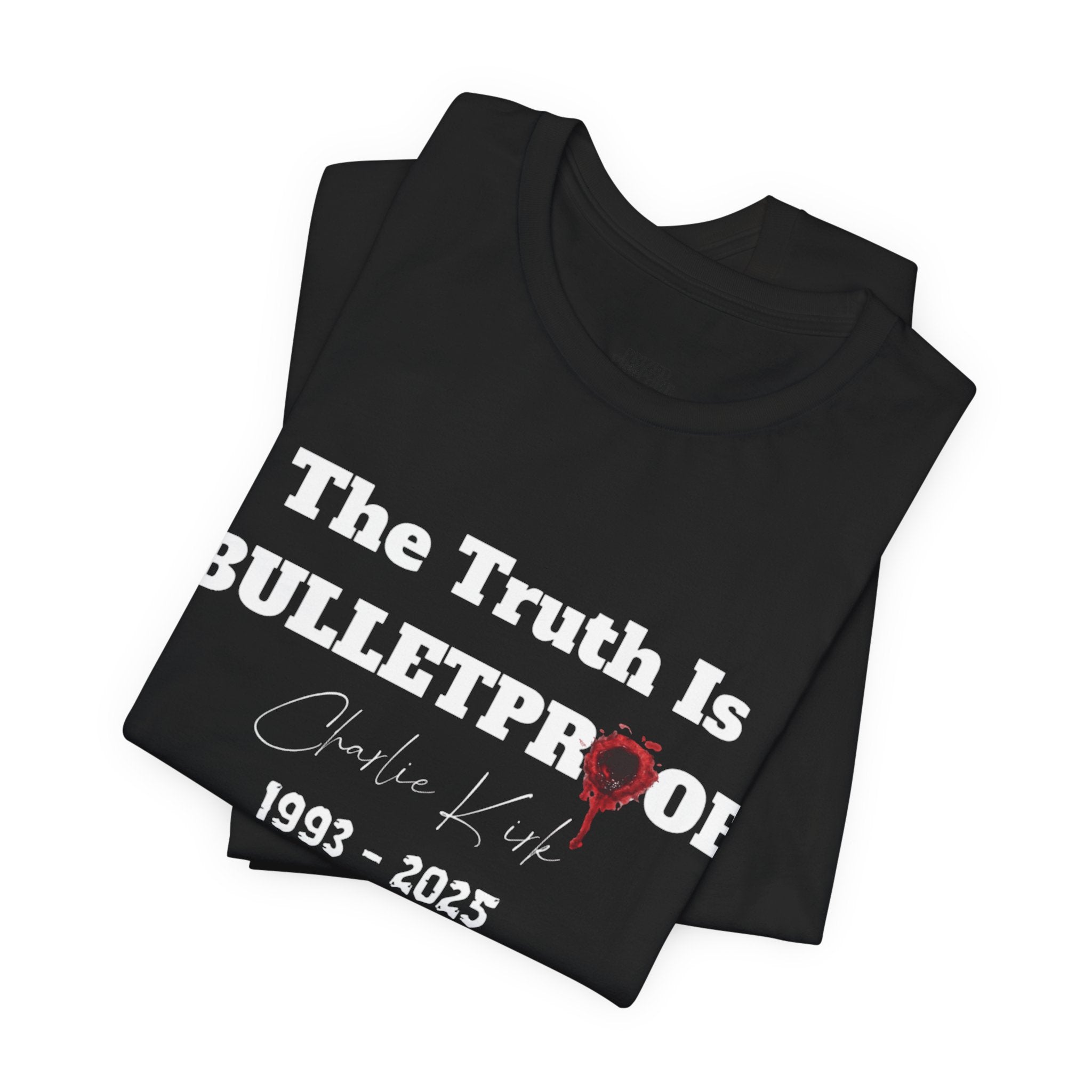 Bulletproof Truth Tee | Unisex Short Sleeve Shirt, Graphic Tee, Military Style, Patriotic Apparel, Gift for Veterans