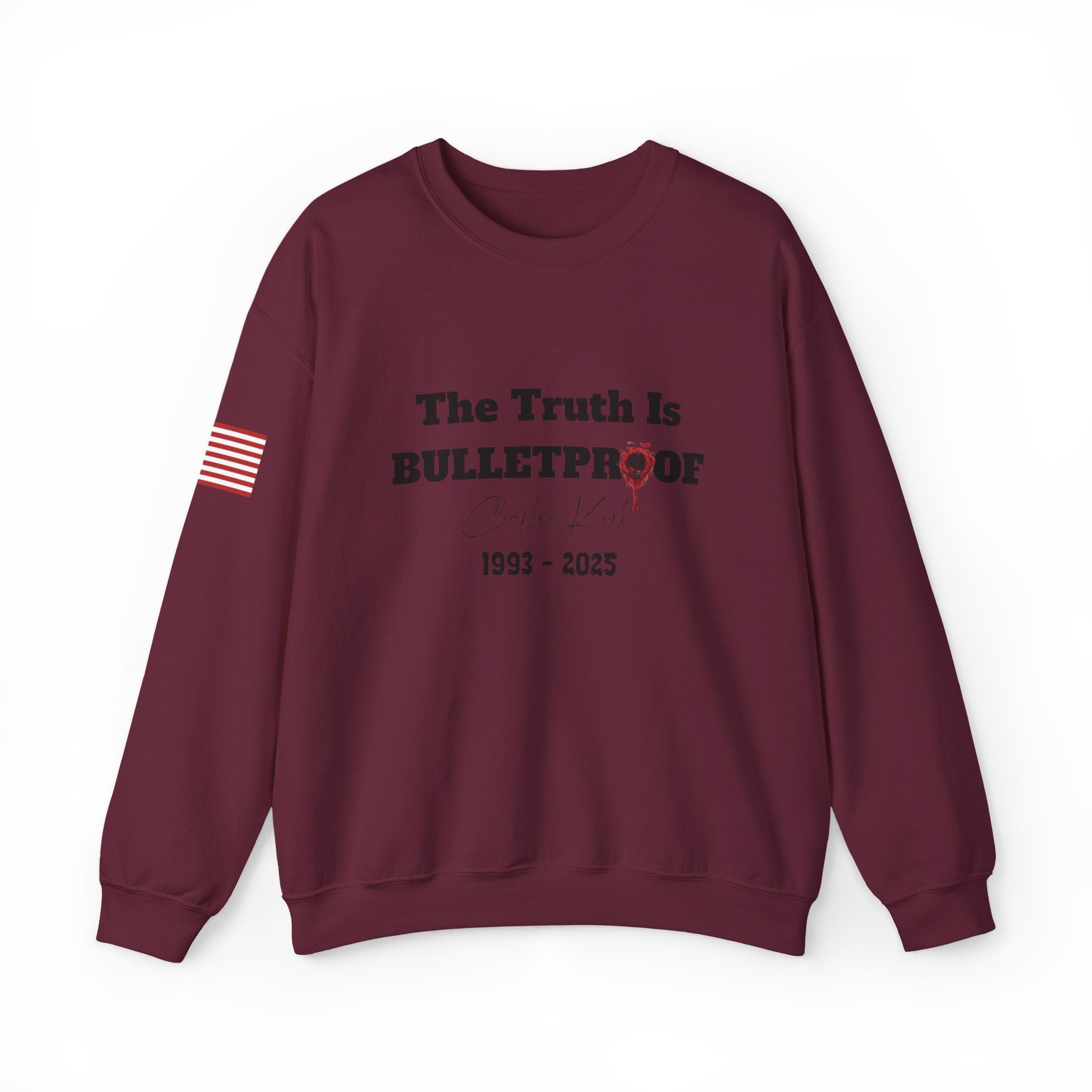 USA Flag Patriotic Crewneck Sweatshirt - Unisex & Inspirational