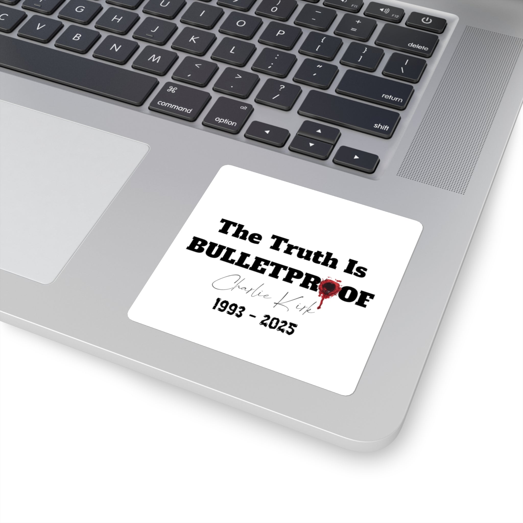Bulletproof Truth Square Stickers - Motivational Laptop Decals